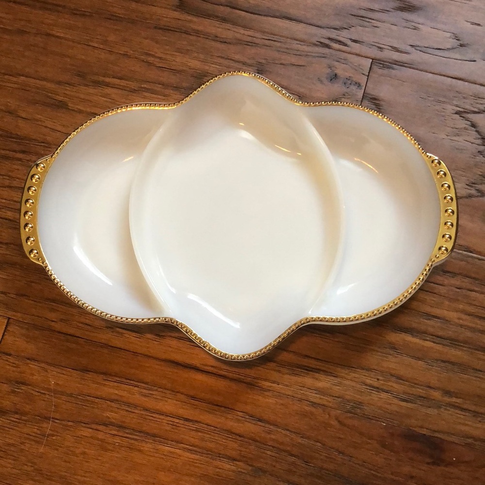 Fire King Milk Glass Dish